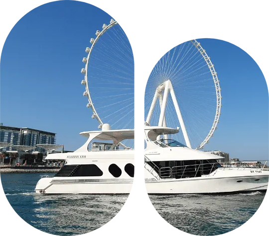 Scenic view of the dubai ferry ride